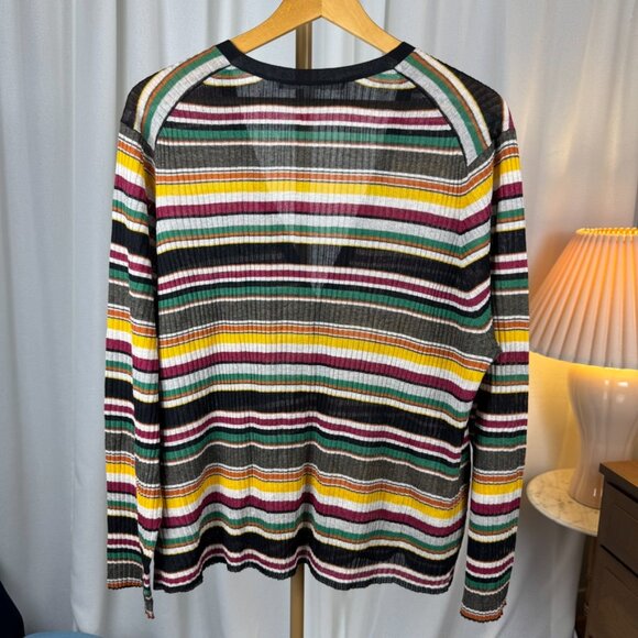 Veronica Beard Keke Striped Knit Cardigan sz 3XL - Picture 6 of 10